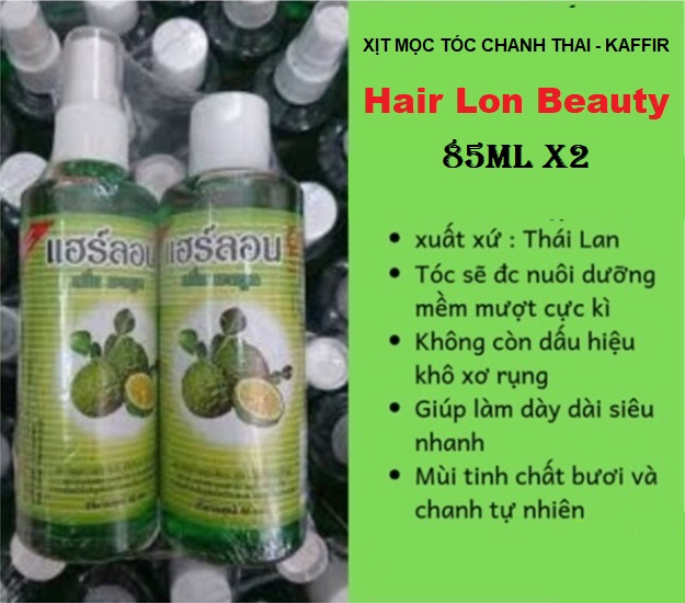 Cặp Xịt Mọc Tóc Chanh Thái Hair Lon Beauty 85ml x2 Thái Lan - ảnh 2