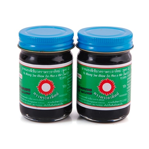 Combo 2 Chai Dầu Cù Là Đen Mặt Trời Thái Lan 60g