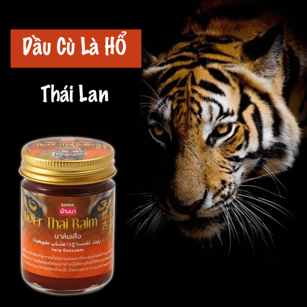 Combo 3 Chai Dầu Cù Là Hổ Banna Tiger Thai Balm 50g Thái Lan [Không Có Hộp] - ảnh 4