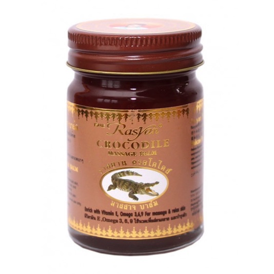 Dầu Cù Là Cá Sấu ISME Rasyan Crocodile Massage Balm 50g Thái Lan - ảnh 2